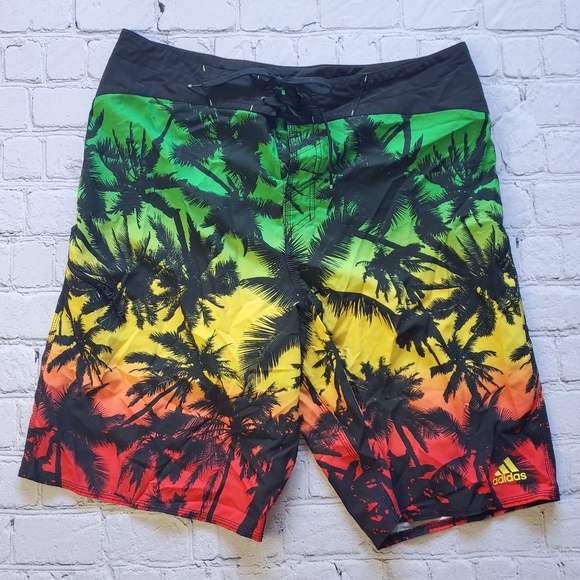 adidas swim shorts with zip pocket